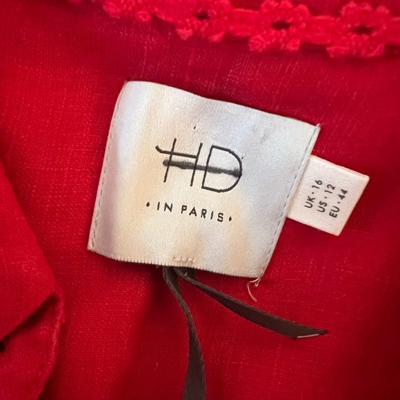 Anthropologie Red Linen Dress - Rory Gilmore - Picture 4 of 4